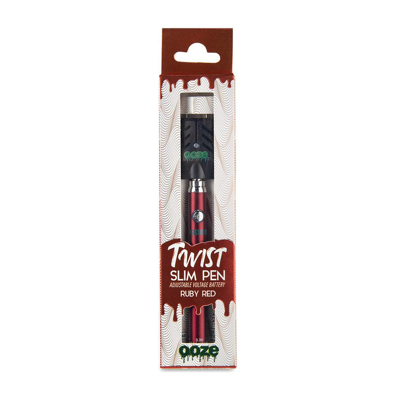 Ooze® Twist Slim Pen - Ruby Red