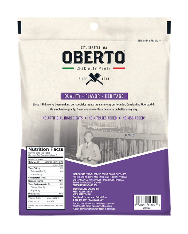 Oberto® Turkey Jerky 3.25oz