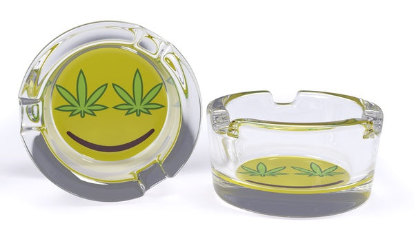 Emoji Glass Ashtray 1ct